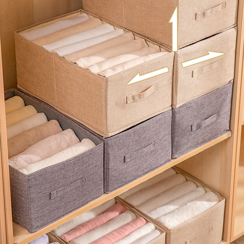 53L Wardrobe Clothes Storage Box Imitation Linen Washable Storage Case 53L Wardrobe Clothes Storage Box Imitation Linen Washable Storage Case